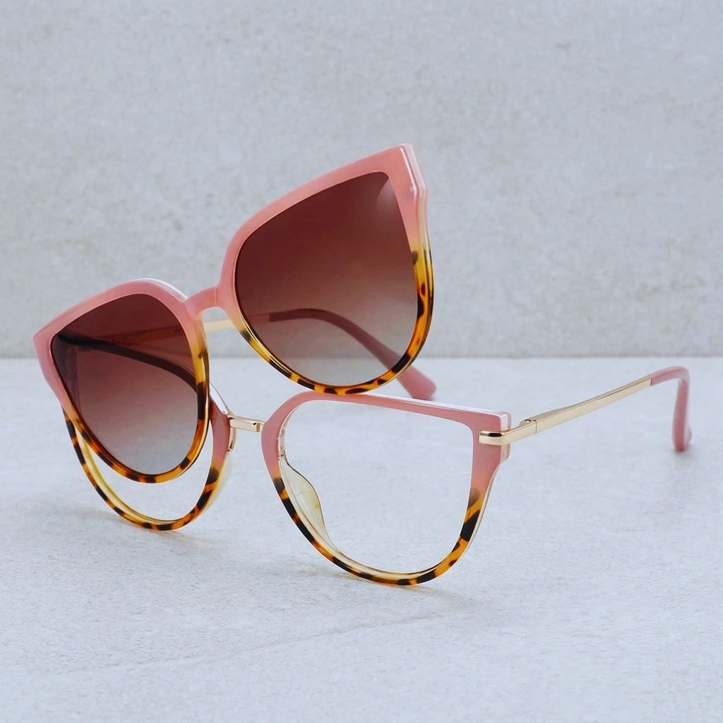 Lunettes 2 en 1 - 18 Rose Tigré