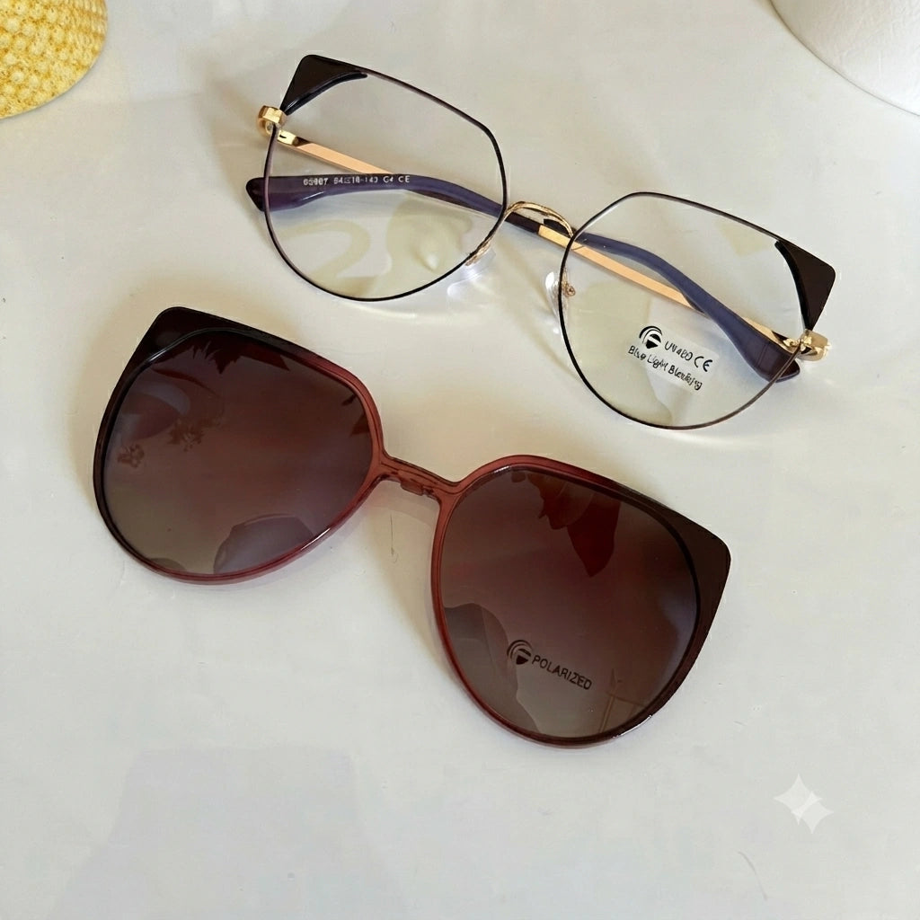 Lunettes 2 en 1 - 97 Bordeau