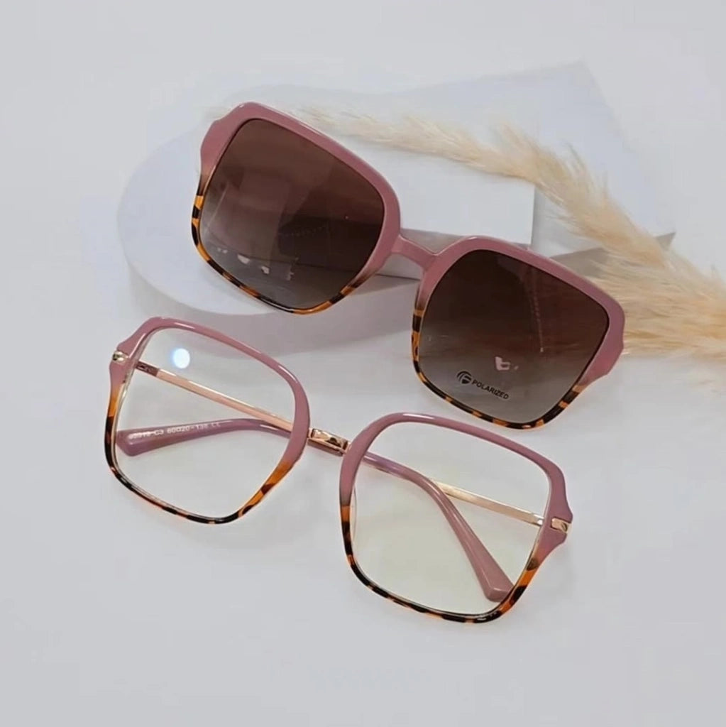 Lunettes 2 en 1 - 19 Rose Tigré