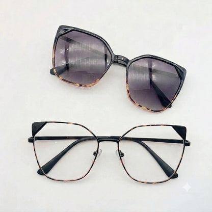 Lunettes 2 en 1 - 67 Noir Tigré