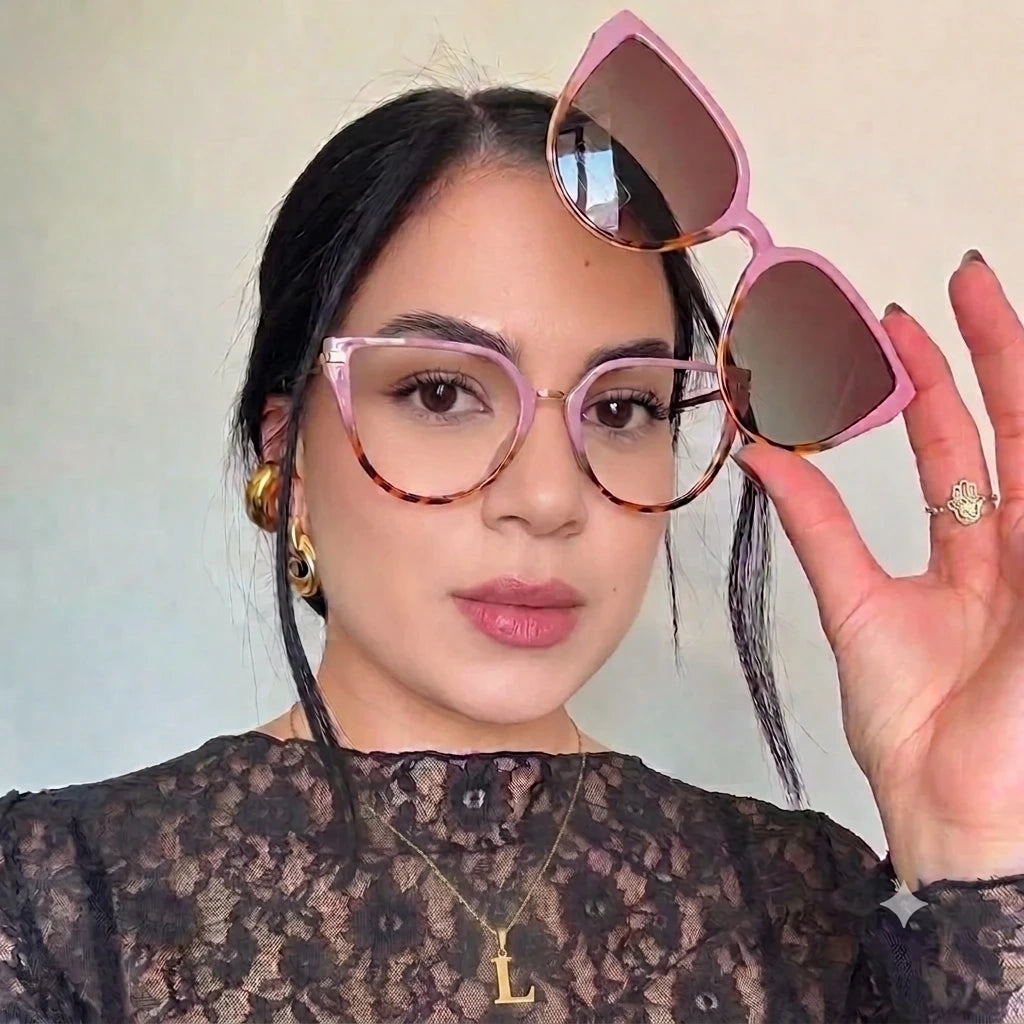 Lunettes 2 en 1 - 18 Rose Tigré