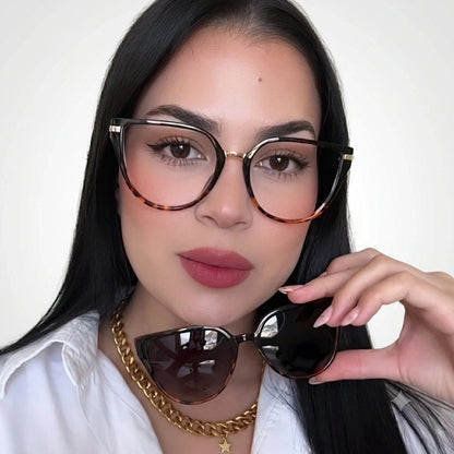 Lunettes 2 en 1 - 18 Noir Tigré