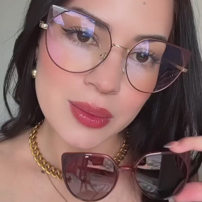 Lunettes 2 en 1 - 97 Bordeau